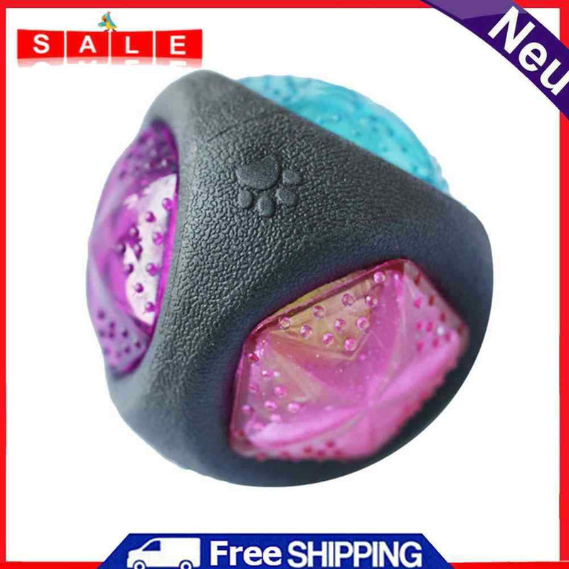 Glowing Glowing Pet Rubber Ball Dog Chew Bouncy Ball Puppy Workout S