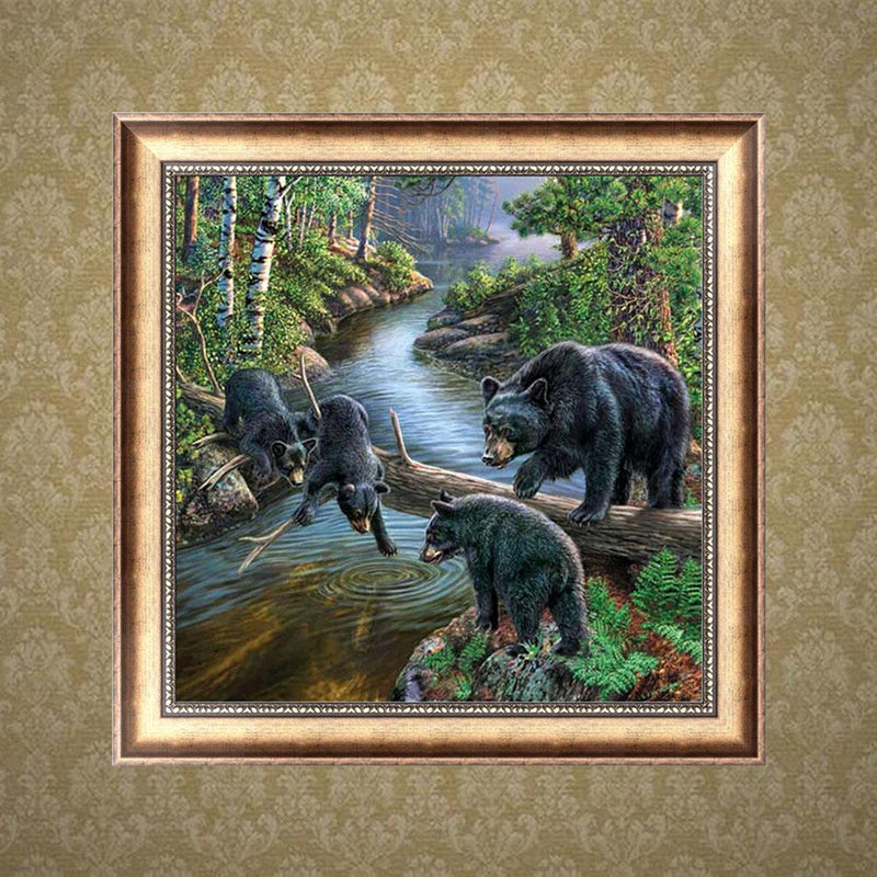 Bears 5D Diamond Painting Embroidery DIY Craft Needlework Home Decor Gifts Newly