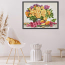 14CT Full Cross Stitch Gorgeous Vase Stamped DIY Embroidery Kits Handmade Crafts