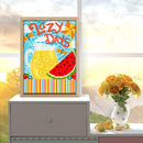 5D DIY Summer Beach Luminous Diamond Painting Full Round Wall Decor Rhineston
