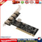 PC 4 Ports PCI to USB 2.0 HUB Riser PCI Expansion Card Adapter Converters Newly