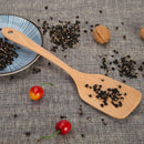 Nonstick Beech Turner Wooden Spatula Spoon Cookware Scoop Cookware Tool (0005