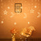 Star Moon LED String Lights Festival Holiday Garland Fairy Curtain Home Dec