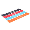4pcs/set Latex Resistance Bands for Yoga Workout Black Red Blue Orange 600mm