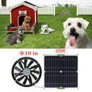 20W 12V Exhaust Fan Outdoor Chicken House Mini Solar Panel Ventilator Fan