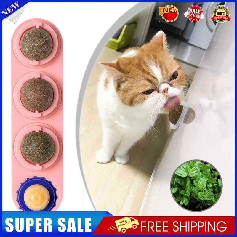 #A Funny Catnip Ball Set Cat Supplies Bite Resistance for Cats Over Six Months O
