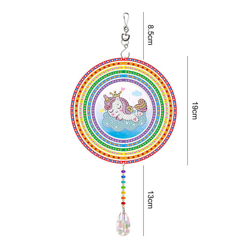 DIY Diamond Painting Double-sided Hanging Rotatable Wind Chime (GSP209)