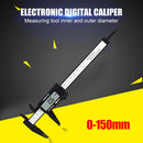 Electronic LCD Digital Display Vernier Caliper 0-150mm Micrometer Measuring Tool