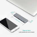 Dual Type-C Hub 2 Ports USB 3.0 TF Card Reader Adapter for MacBook Pro 2016 2017