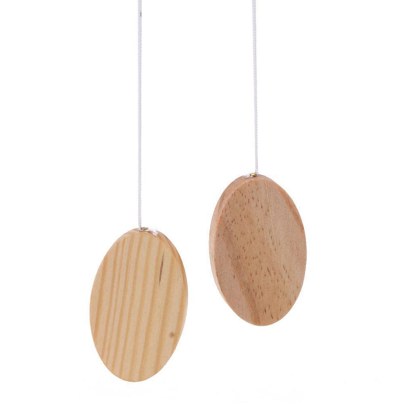 Lucky Metal Wooden White Wind Chime Garden Household Decor Birthday Gift