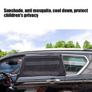 4pcs Universal Car Side Window Shade Double Layer Front+Rear Window Sunshade Set