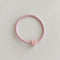 Elastic Band Women Girls Hair Rope Ponytail Holders Candy Color Heart Hair Tie