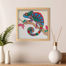 5D DIY Diamond Painted chameleon Partial Special Rhinestone Set