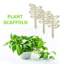 Durable Wood Potted Climbing Frame Flower Support Stand (Leaves 3pcs) Newly
