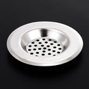 Stainless Steel Basin Strainer Kitchen Sink Filter Bathroom Hair Trap(L)