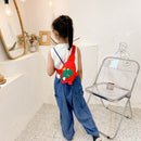 Kids Chest Bag Cute Fanny Cartoon Cross-body Money Pouch (Red Dinosaur)