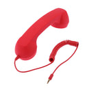 Retro Anti-radiation Phone Call Receiver 3.5 MM Socket Handset (Red)