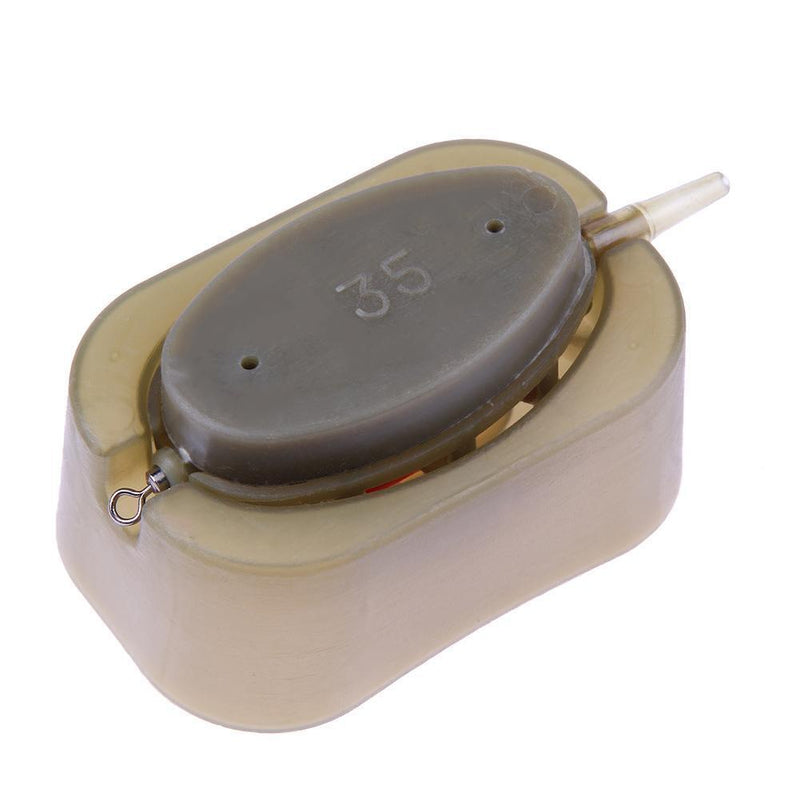 Inline Method Carp Fishing Feeder 4 Feeders Mould Set(15g/20g/25g/35g) Newly