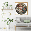 Not Full Embroidery DIY Maid Printed Cross Stitch 11CT Cotton Thread Set