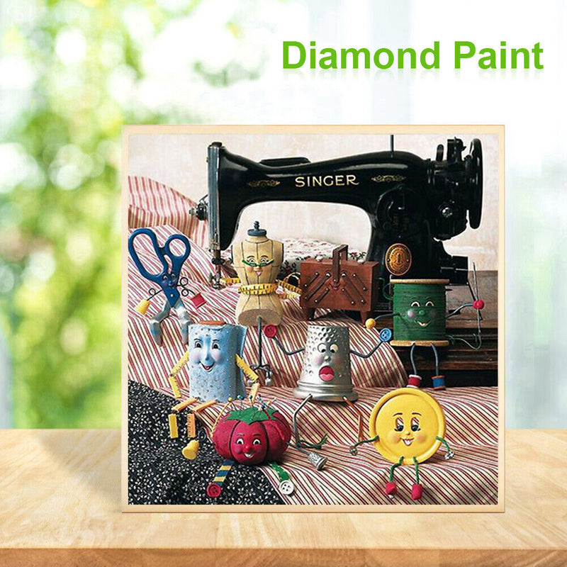 5D DIY Full Drill Diamond Painting Sewing Machine Embroidery Kits (HG482) Newly