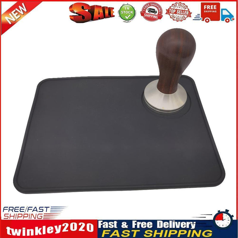 Tamping Holder Mat Home Office Anti-slip Square Coffee Powder Pressing Pad Newly