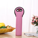 Outdoor Camping Dust-proof Red Wine Bottle Cover Protective Sleeve (Pink) Newly