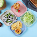 plate Fruit tray Creativity Square plate Wheat straw Spit bone dish Tableware