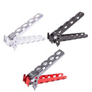 Camping Anti-Scald Pot Pan Bowl Gripper Outdoor Handle Holder Clip (Red)