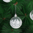 Tree Decoration Xmas Hanging Plastic Snow Ball Drop Pendant Ball Bauble
