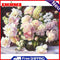 Flower Grass Vase Hand Painted Picture Kit Oil Painting By Numbers Set No Frame