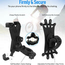 360°Silicone Mobile Phone Holder Bicycle Motorcycle Pram Shockproof Bracke hot.