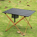 Large Aluminum Alloy Folding Table Portable Household Outdoor Desk (Orange)