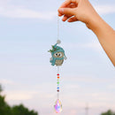 2pcs Crystal Wind Chimes Diamond Hanging Light Catcher Home Decor (ZH017)