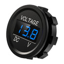 D1 Car Motorcycle DC 12-24V Digital Panel Voltmeter Voltage Meter (Blue) Newly