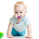 Food Grade Silica Baby Pacifier Temp Measuring Fever Alarm (Pink Celsius) Newly