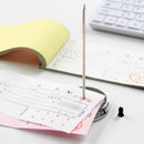 2Pcs Safe Memo Holder Spike Stick Receipt Note Paper Order Office Desk Holders