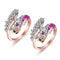 Engagement Crystal Wedding Band Rings Dragon Rings Gothic Rhinestone Zircon