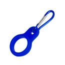 Silicone Kettle Buckle Outdoor Camp Water Bottle Holder Carabiner (Black)