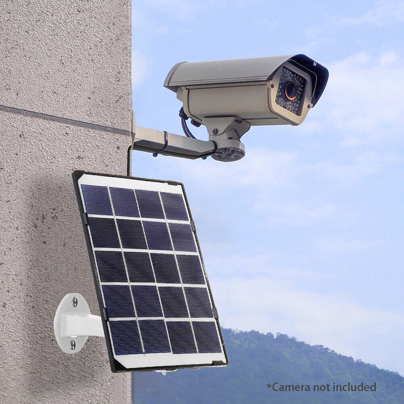 Solar Charging Panel with Charging Cable for Outdoor Security Surveillance