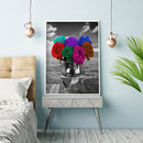 Diamond Painting 5D DIY Colorful roses Hat Full Round Drill Picture
