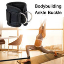 Cable Ankle Straps Leg Exercises D-Ring Foot Support Ankle Cuffs (Black) Newly