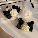 Bow Side Clip Strongly Fixed Headwear Camellia Catch Clip Shark Clip