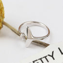Inlaid Diamond Ring Crystal Opening Ring Fishtail Fish Wave Mermaid Tears Ring