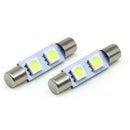 White 5050 2SMD Dome Lamp Festoon Light Car LED Reading Bulbs C5W For 4Pcs