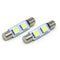 White 5050 2SMD Dome Lamp Festoon Light Car LED Reading Bulbs C5W For 4Pcs