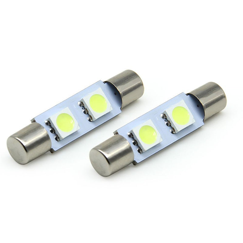 White 5050 2SMD Dome Lamp Festoon Light Car LED Reading Bulbs C5W For 4Pcs