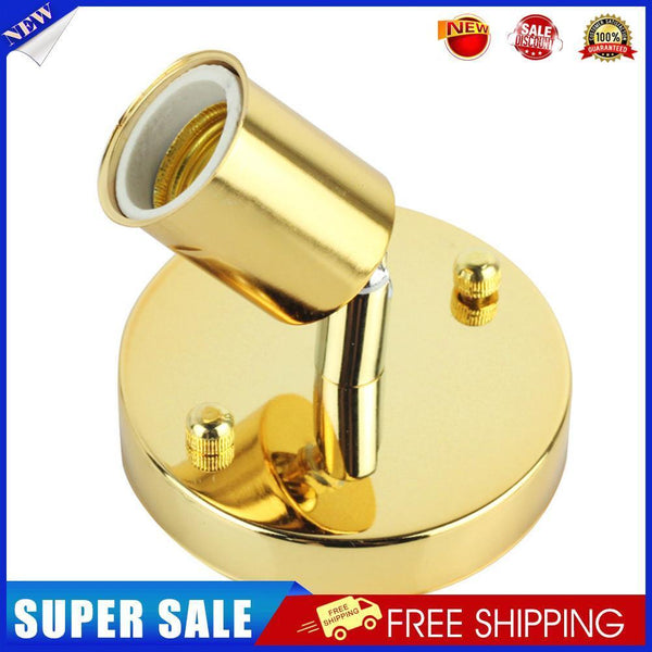 E27 Lamp Holder Retro Metal Lamp Socket 180 Rotating Wall Lights Base (A)