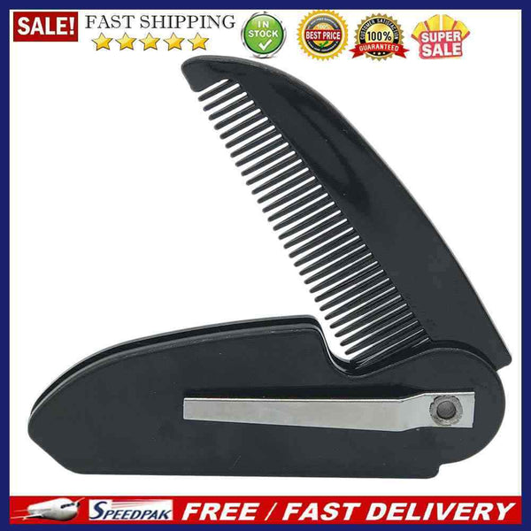 Convenient Professional Hair Comb Man Woman Folding Portable Pocket Beard C