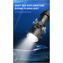 Bright LED Flashlight Dive Lamp Light Flashlight Rechargeable Diving Flashlight