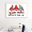 Full Drill Round Rhinestone Christmas Gnome Goblin DIY 5D Mosaic Painting K